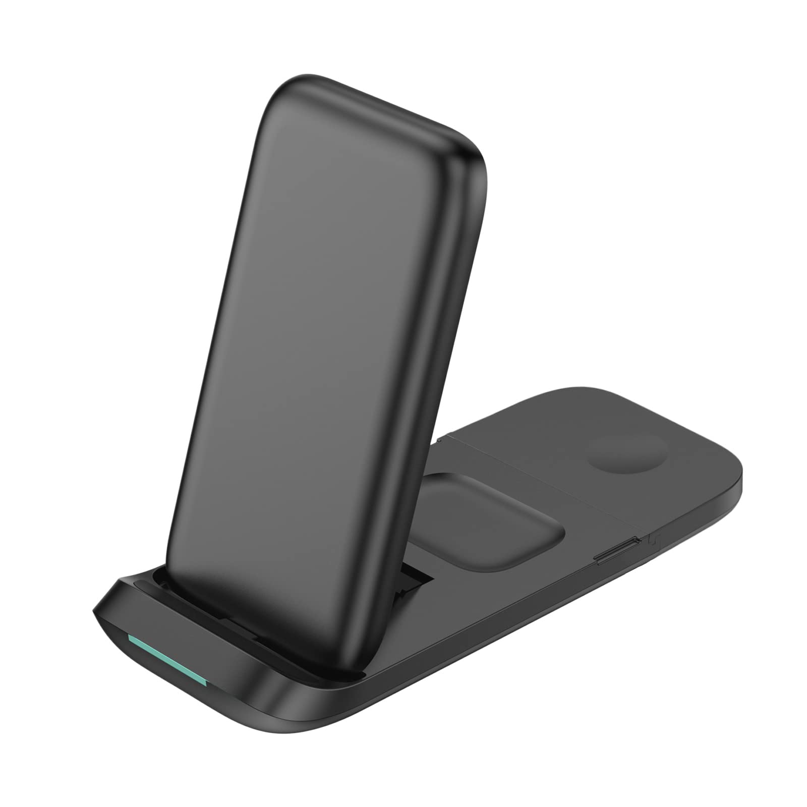 Chargeur sans fil Qi 3 en 1 pliable 15 W rapide pour smartphones Galaxy Qi Watch Pro