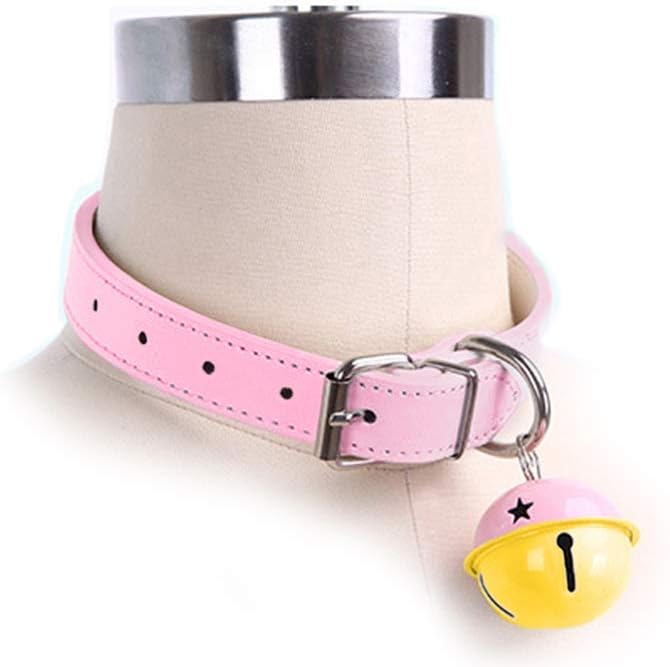 SWAGPAI Handmade Cosplay Choker Lolita Kitty Bell Collar Women Leather Bow Choker Necklace