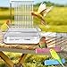 SUPERPAWS Parrot Bathtub Automatic Bath Shower Bird Bath for Cage with 180 ° Circulating Faucet Double Row Holes Contains USB and Power Plug for Medium Birds with 2 Wood Bird Cage Perch