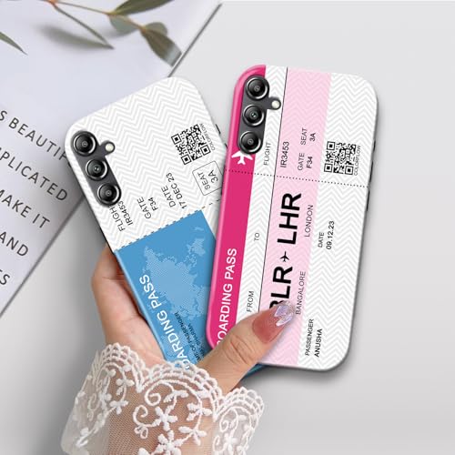 Image of COLORflow Back Cover Compatible with Samsung Galaxy A14 5G / 4G | Boarding Pass Colors Customized | Glossy Armoured Bumper with Camera Protection Back Cover Compatible with Samsung Galaxy A14 5G / 4G