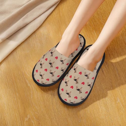 German Shepherd Dog Print House Slippers For Women And Men,Soft Slippers With Memory Foam,Non-Slip Indoor Home Shoes4