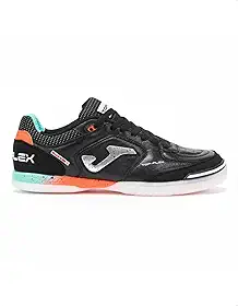 Chuteira de Futsal Joma Top Flex Preto e Coral