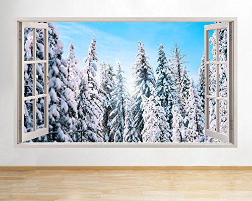 G268 Snow Winter Forest Dicembre Finestra