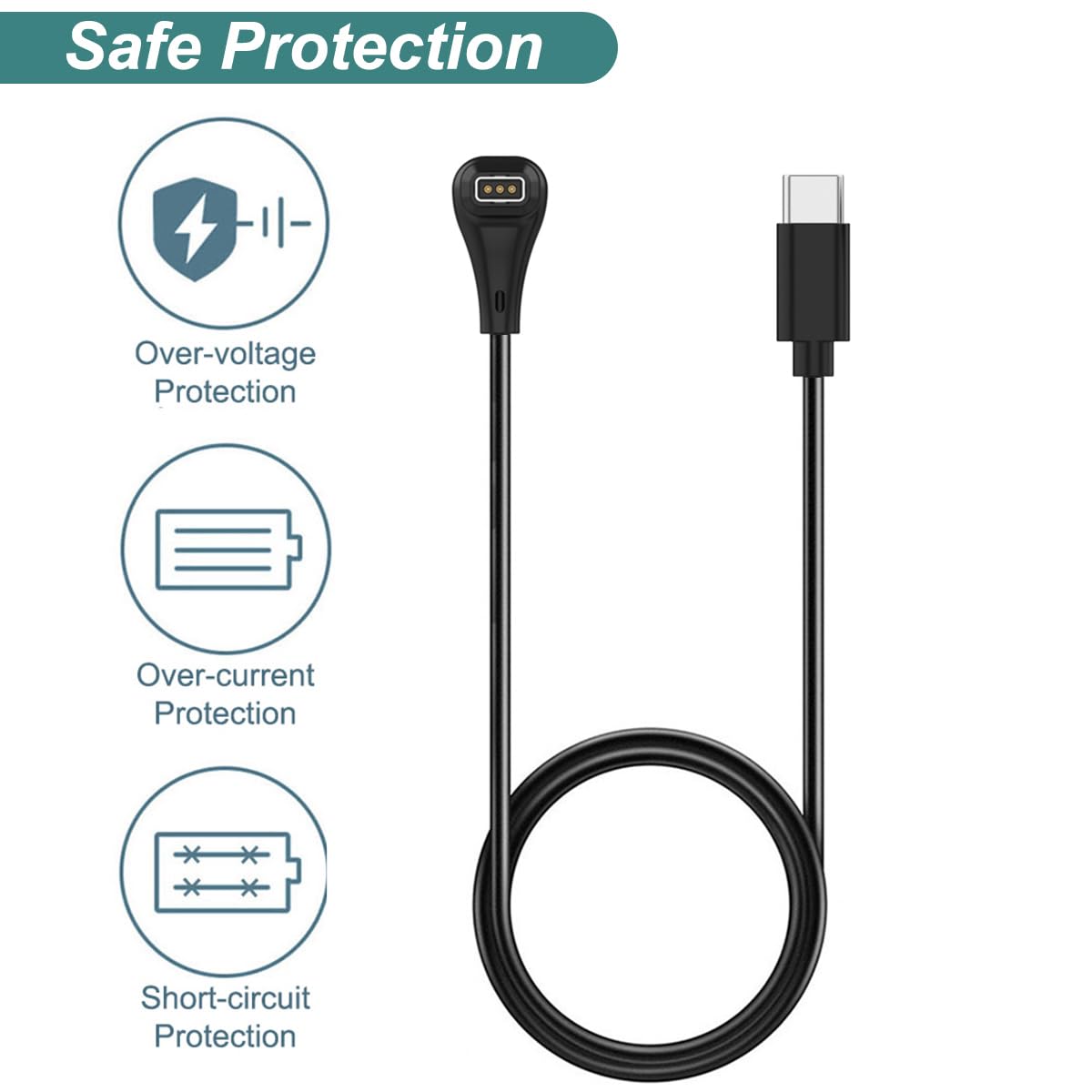 Chargeur pour montre intelligente Coros Pace 4/Apex 4/Pace Pro/Nomad (1 m)