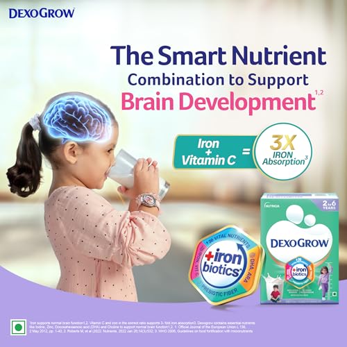 Image of Nutritious Milk Drink for 2-6 year Old Kids with IRON BIOTICS, Zero Added Sucrose - 400g BIB