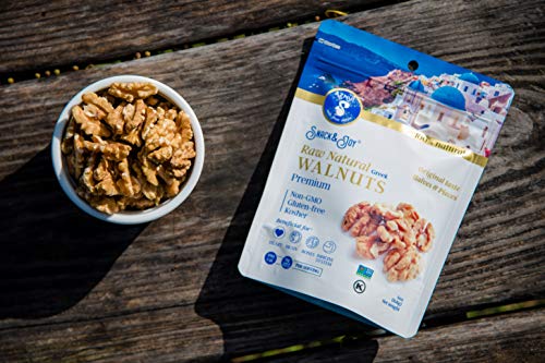 AZNUT Walnuts Halves and Pieces, Compares to Organic Walnuts, Extra Light Color Premium Quality, 90% Halves, Wild Harvest, 100% Natural NON GMO Project Certified, Kosher Certified, Resealable Bag 2 Set of 1LB (2 LB)