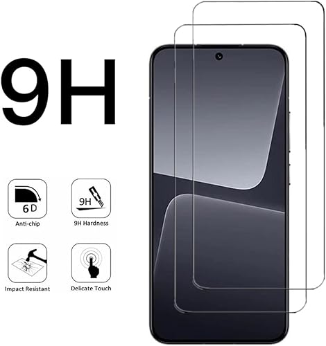 Miniatura 6 de VIESUP Protector de pantalla transparente para Xiaomi 13 HD Vidrio templado - Paquete de 2 9H Dureza Compatible con fundas Anti-arañazos Protector