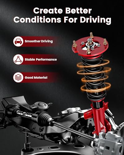 2005-2014 Ford Mustang cciyu Coilover Suspension Shock Absorbers Height Adjustable Coilovers Lowering Kit - Image 4