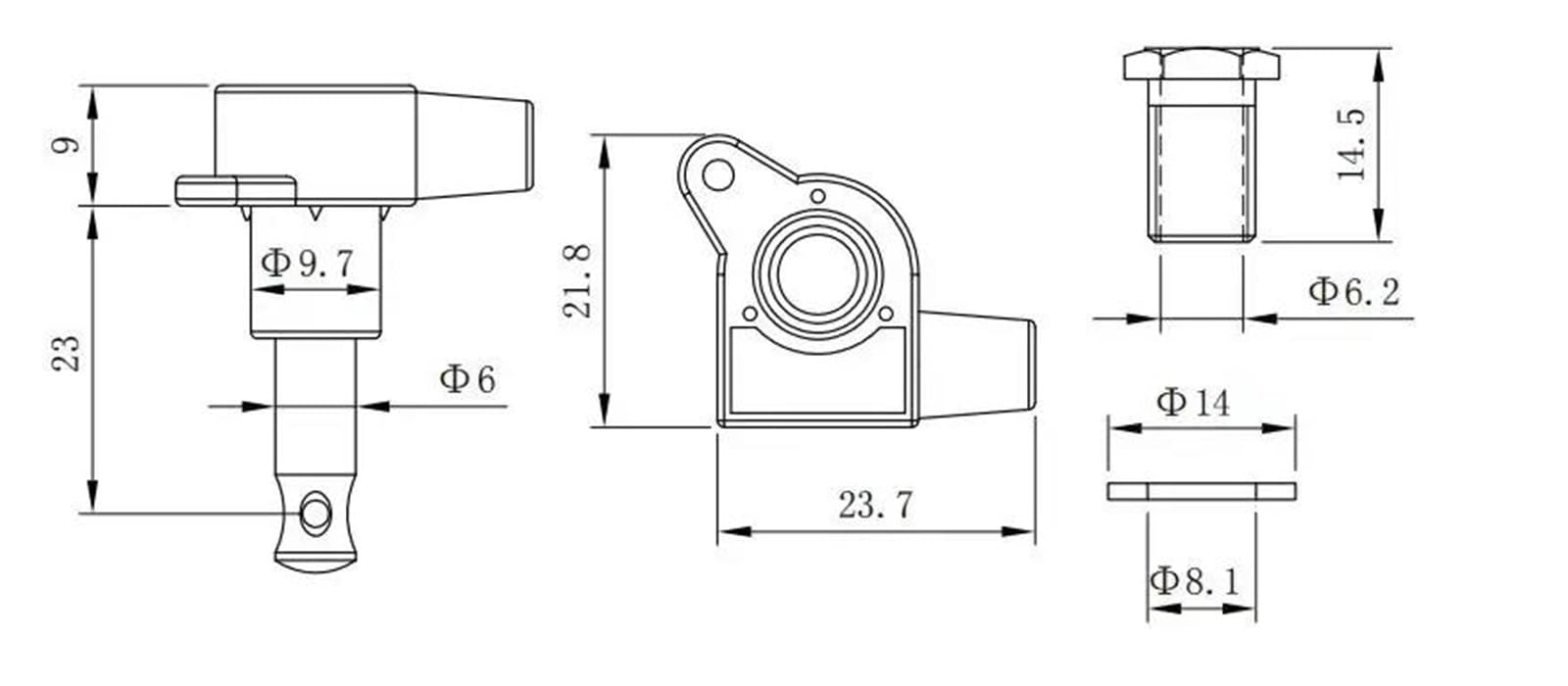 Zamknięte Tunery Metalowe Trapezowe Do Gitar Elektrycznych LP I SG Przełożenie 1:16 Klucze Gitarowe