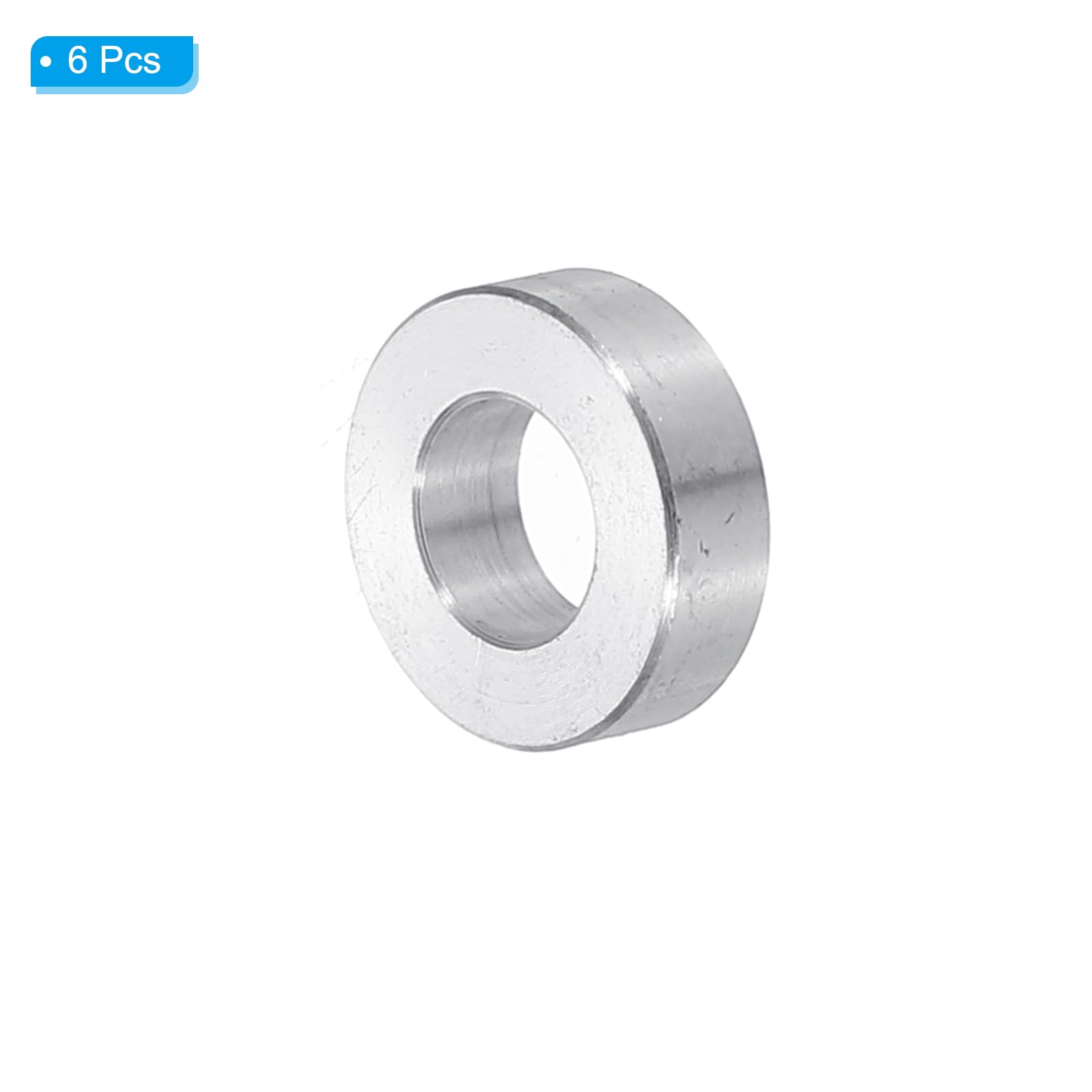 PATIKIL M8 Aluminum Spacers, 6pcs 5/16" x 5/8" Round Metal Spacers for 5/16 or M8 Screw Bolts - Image 3