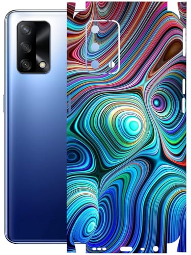 Image of AtOdds - Full Body Back Screen Guard Protector Film - Lamination Wrap Skin Sticker Compatible with Oppo F19 | Scratchproof Matte Finish (Water Paint)