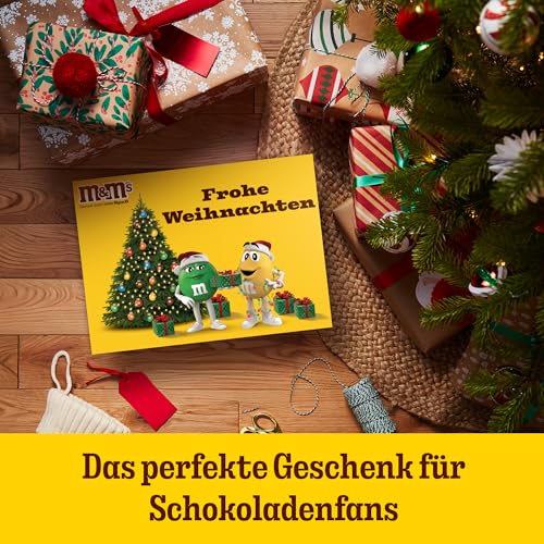 M&M'S Frohe Weihnachten Snack Mix I Peanut, Crispy, Schokolade, Chocolate Minis I 4 Sorten I 9 Packungen I 724 g I Geschenkbox zu Weihnachten