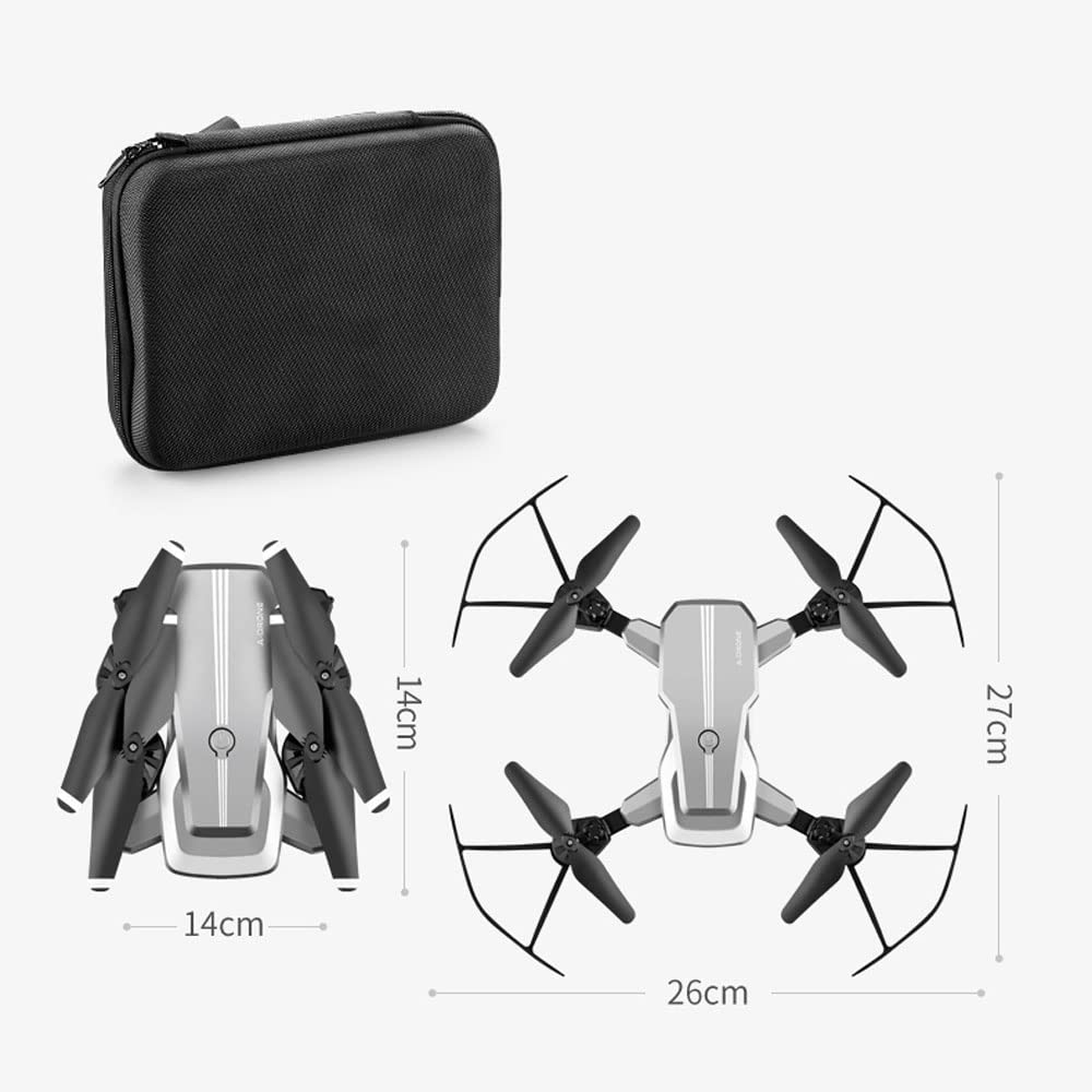 Drone with 1080P HD Camera for Adults Kids FPV WiFi Live Video RC Quadcopter Beginners 2 Batteries and Carrying Case with Auto Hover 3D Flip Headless Mode One Key Start Waypoint Fly (Black)