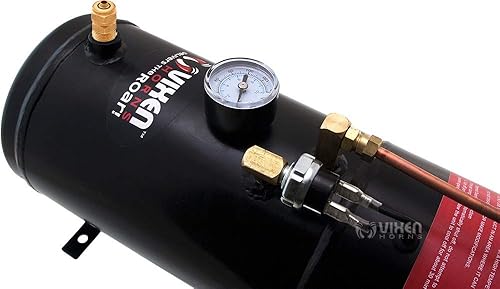 Miniatura 8 de Vixen Horns Kit de bocina de tren para camiones/coche/semi. Sistema completo a bordo: compresor de aire de 150 psi, tanque de 1 galón, 6 trompetas.