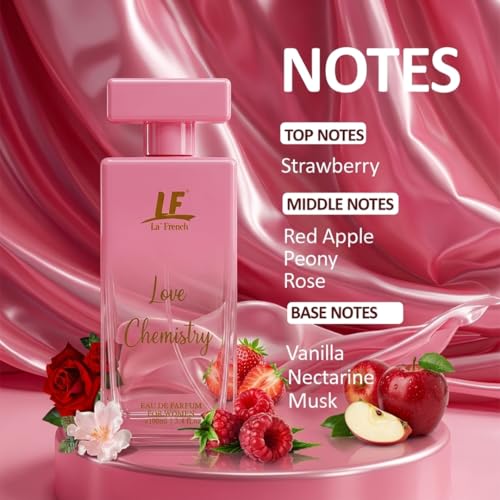 Image of La French Love Chemistry Perfume for Women- 100ml | Premium Eau De Parfum | Long Lasting Fresh Floral Fragrance | Ideal for Special Occasions | Luxury Scent for Her
