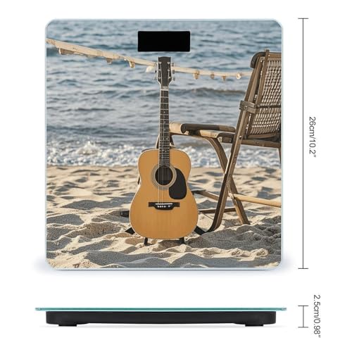 Báscula Digital de Baño Guitar on The Beach 400 lb miniatura 2