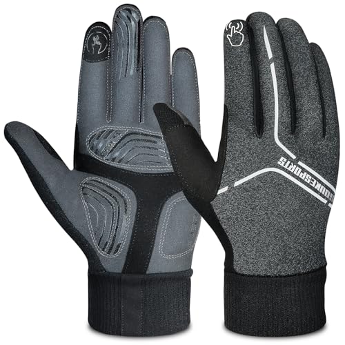Souke Sports Winter Cycling Gloves Men Women, Touch Screen P...