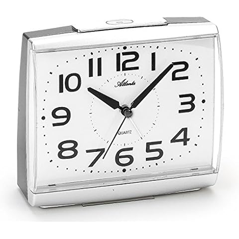 Atlanta Großer Wecker mit Nachtlicht Sensor Quarz Analog Cover