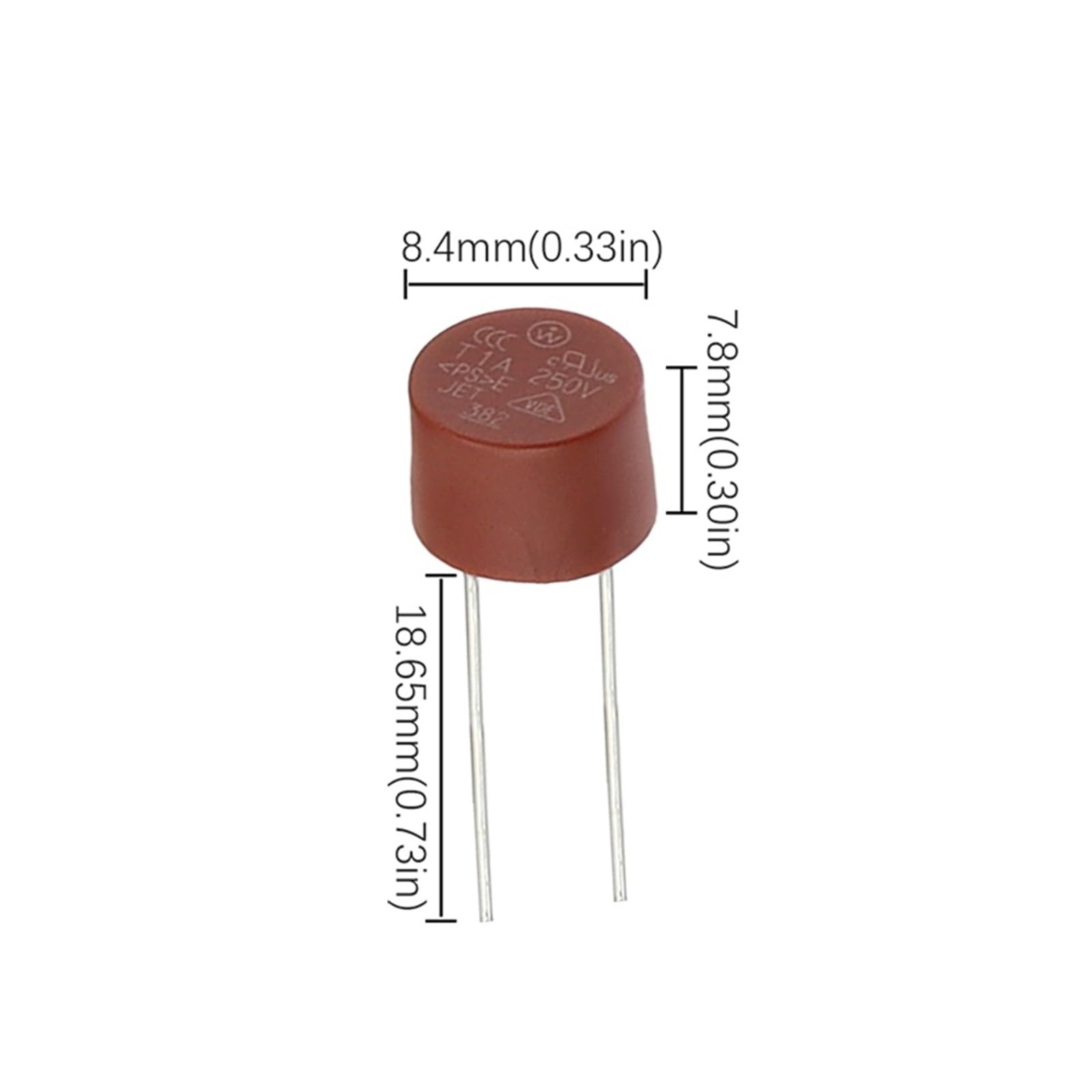 10 sztuk bezpieczników płaskich, okrągłych, 500 mA, 1 A, 2 A, 2,5 A, 3,15 A, 4 A, 5 A, 6,3 A, 8 A, 10 A, 250 V, 382 T2A, płyta zasilająca TV LCD (T3,15 A)