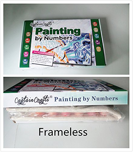 Captaincrafts New Paint By Number Kits - Boats Sailboat Warships 16X20 Inch- Diy Painting By Numbers For Adults Beginner Kids (Frameless) #TOP3