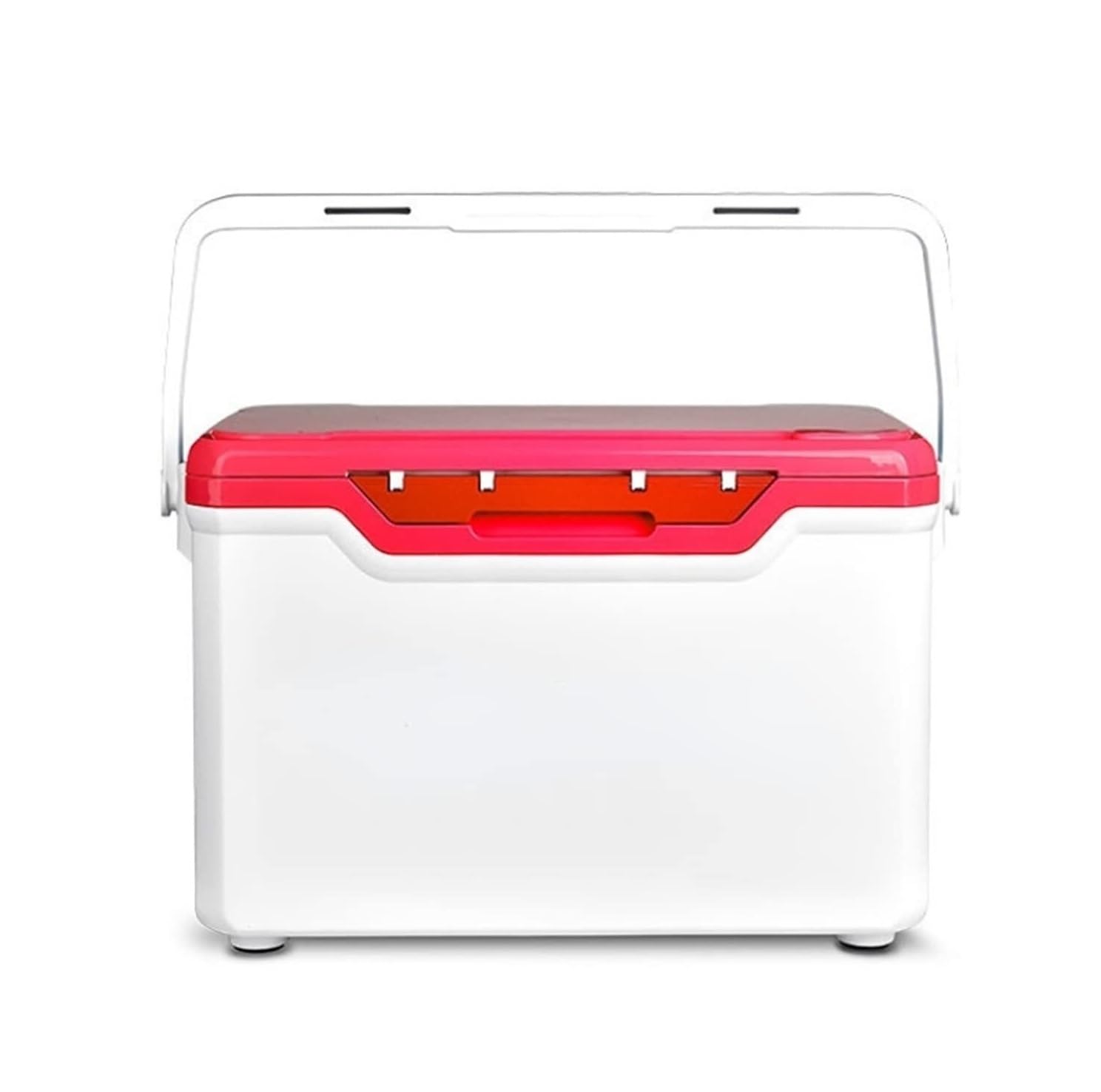 RENJJPBO Tackle Box Storage 32L Fishing Gear Box Insulated Storage Box, Insulated Refrigerator Box with Trolley Wheels Storage of Fishing Tackle(Rosso) (Rosso)