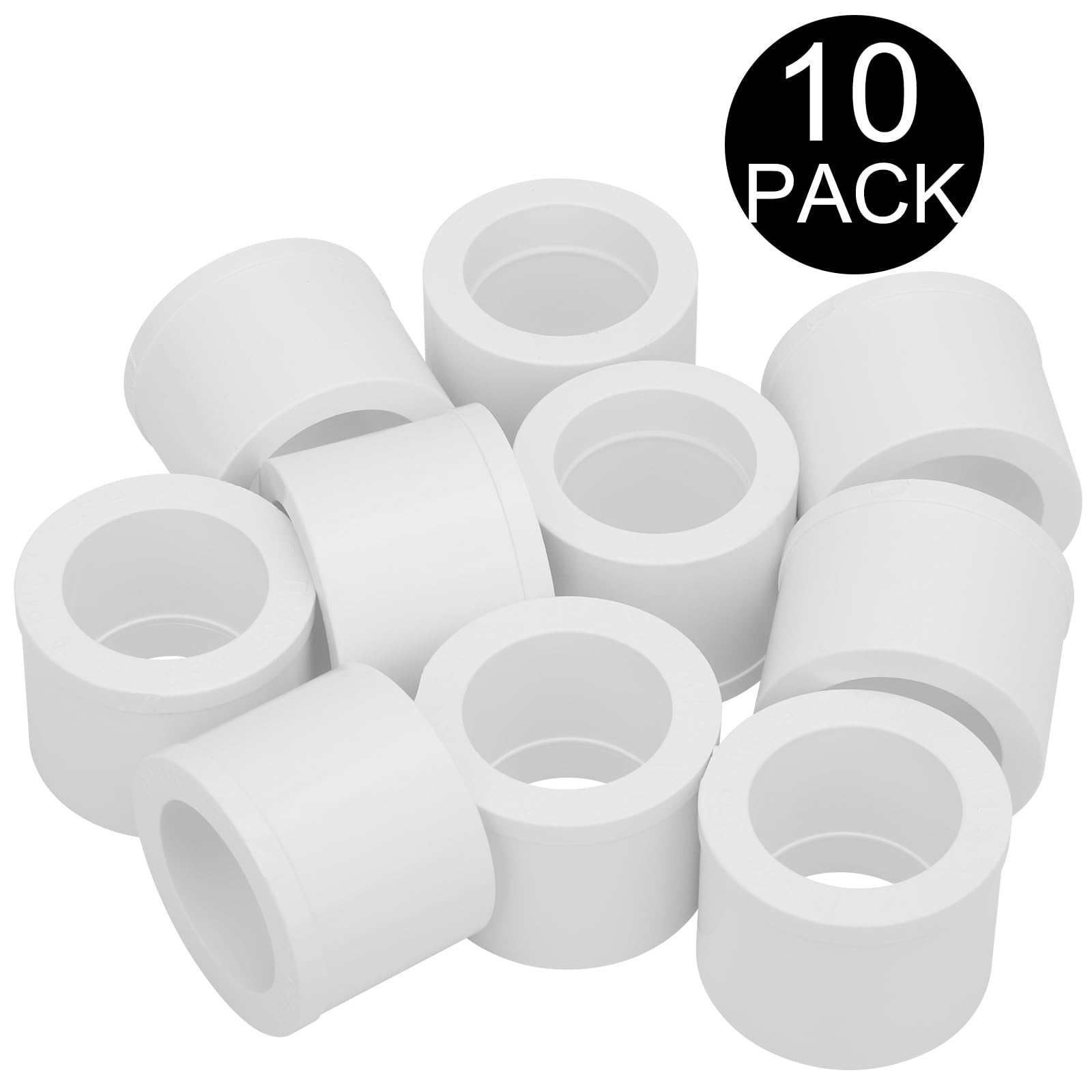 2 PVC DWV-Reduzierkupplungen 40 Mm X 50 Mm - Rohr-Adapter Für Sanitärinstallationen
