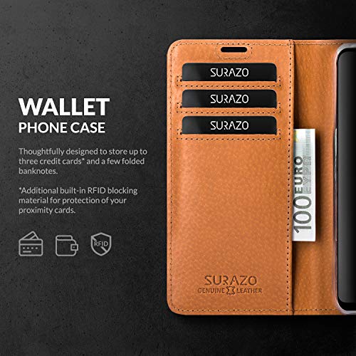 SURAZO Custodia a Portafoglio in Pelle Compatibile...