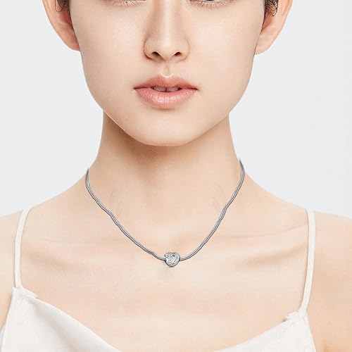 Miniatura 4 de EHEG Dijes de piedra natal de amor para mujer pulseras y collares de plata de ley 925 con circonita cúbica 5A regalos de joyería de cumpleaños para