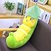 YMQKX 60-100cm muñecos de Gusano Rellenos Juguetes de Peluche Juguetes de Insectos de Peluche cojín de Almohada Animal Gusano de Insectos Verde Regalo para niños 100cm