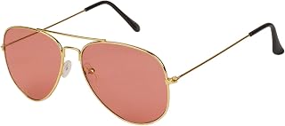 ARZONAI Classics Aviator Golden-pink UV Protection Sunglasses For Men & Women |MA-095-S19| Price In India