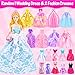 67PCS Doll Playset with Scooter & 11.5 Inch Doll Travel Accessories Skiing Kit, Pet Set, 10 Shoes, 6 Outfits (Wedding Dress/Pantsuit/Casual), Creative Dress Up Toys, Birthday Gifts for Girls Ages 3-12