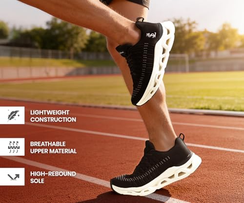 Image of LOUIS STITCH Men's Lightweight Knitted Athleisure Sport Shoes | Casual Lace-Up Sneaker and Athleisure Wear | Perfect for Casual, Gym & Travel Wear | LS-AT-RFKN