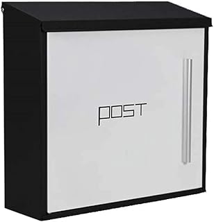 Mailbox with Lock Rain Inbox 304 Stainless Steel Suggestion Box Letter Box Villa Outdoor Wall Mailbox