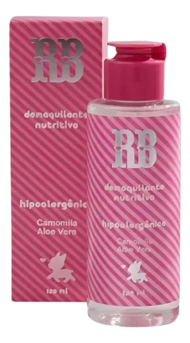 Demaquilante Hipoalergênico Rebecca Bonbon, Vegano, com Camomila e Aloe Vera, para Todo