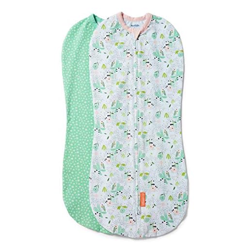 SwaddleMe by Ingenuity Pod - Size Large, 3-6 Months, 2-Pack (Peekaboo Panda)