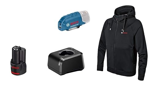 Bosch Professional veste sweat chauffante GHH 12+18V XA (avec adaptateur