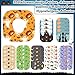Geiserailie 32 Pcs Halloween Adhesive Patches Compatible with Dexcom G7 over Patches Waterproof Pre Cut CGM Covers Durable Sweat Proof Halloween Sensor Covers Stickers Flexible Breathable Long Lasting