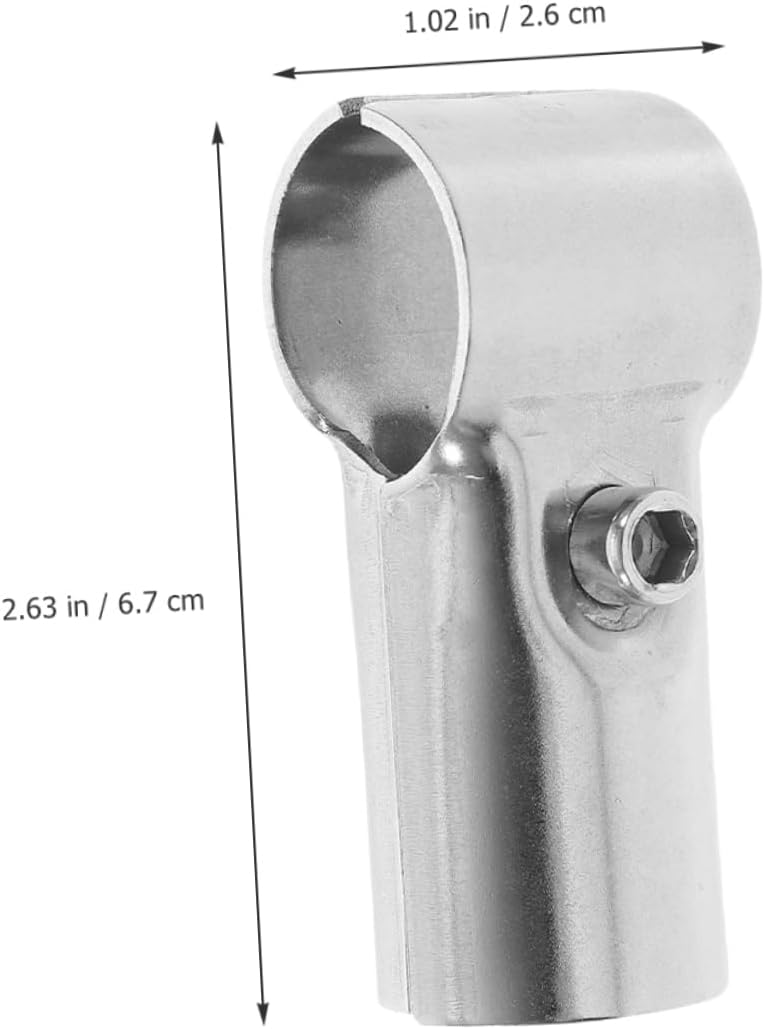 12pcs Stainless Steel Pole Clamps End Rail Connectors for Fencing Easy Installation Wear-resistant Accessories