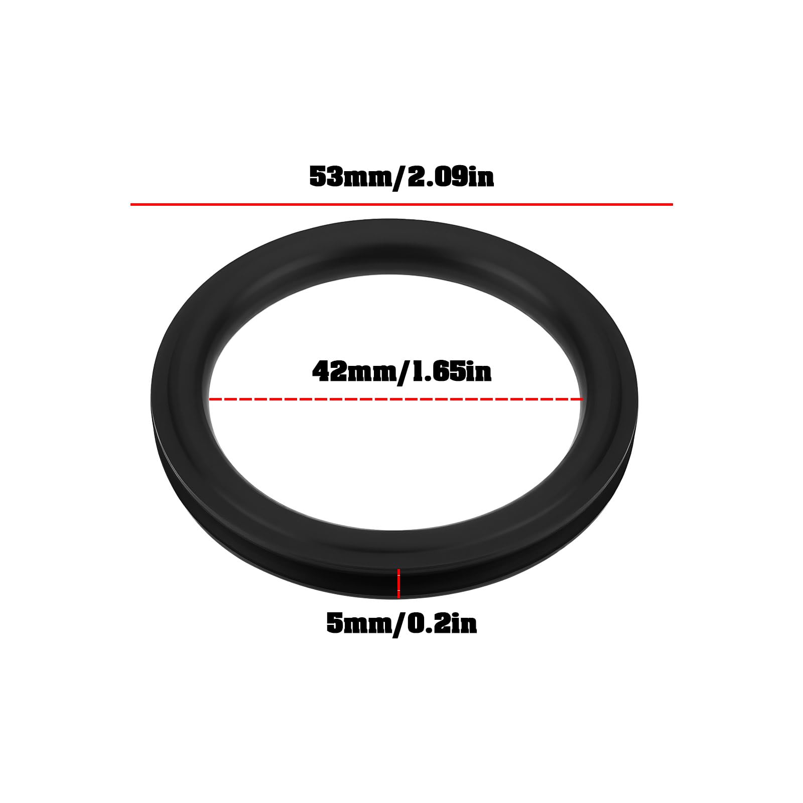 2szt. Uszczelka do pokrywy zbiornika paliwa 1K0201557 53x42x5mm Kompatybilna z Porsche Boxster 986 987 981, 3C0201557
