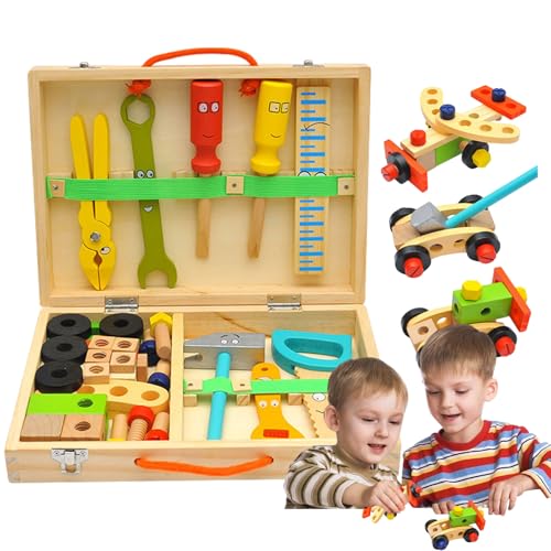 Herramientas para - Juguetes De Construcción De Madera Para Juego De Imitación | Juego De Herramientas De Juguete Para - Para El Hogar Sala De Juegos De Kindergarten Guardería Cumpleaños Niños Y Niñas