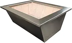 Braseiro Aço Inox 60x50cm Com Isolamento Térmico Para Grill