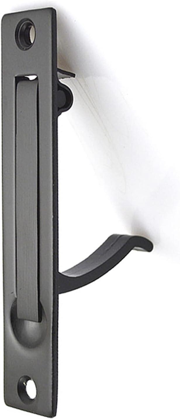 Dontay Pocket Door Edge Pull, Professional Stainless Steel 304, 4" Hidden Door Handle, Flush Mount Pocket Door Hardware for Pocket Sliding Door, Spring Loaded (1, Matte Black)