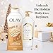 Olay Body Wash for Women, Hydrating & Moisturizing, Holiday Edition, With Plant Based Cleansers, B3 Complex, For All Skin Types, Spoonful of Sugar with Glazed Crème & Vanilla Custard Scent, 22 fl oz