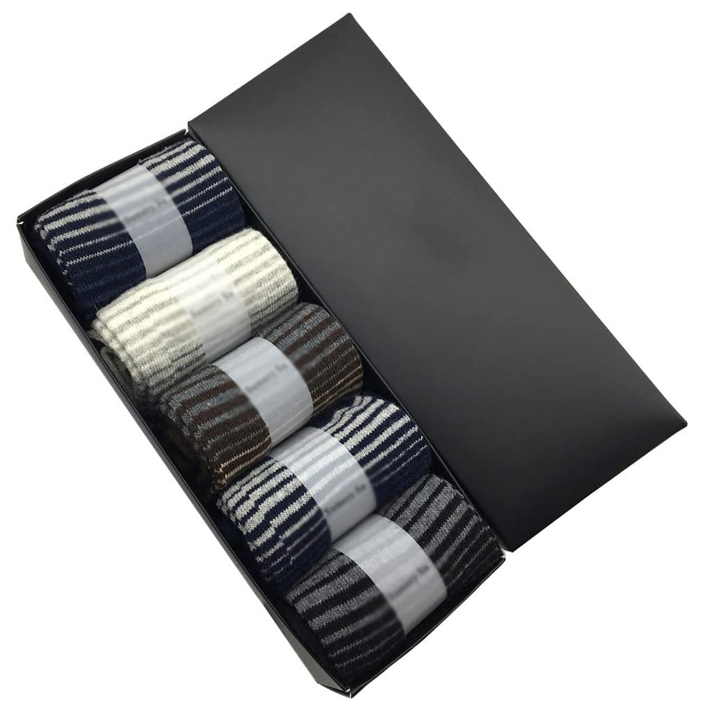 5 Pares/Lote Calcetines de Lana de Invierno Hombres cálidos Cashmere Cómodo biness Calcetines Gruesos Masculinos (Color: T Tamaño: Un tamaño) (Color : A, Size : One Size)