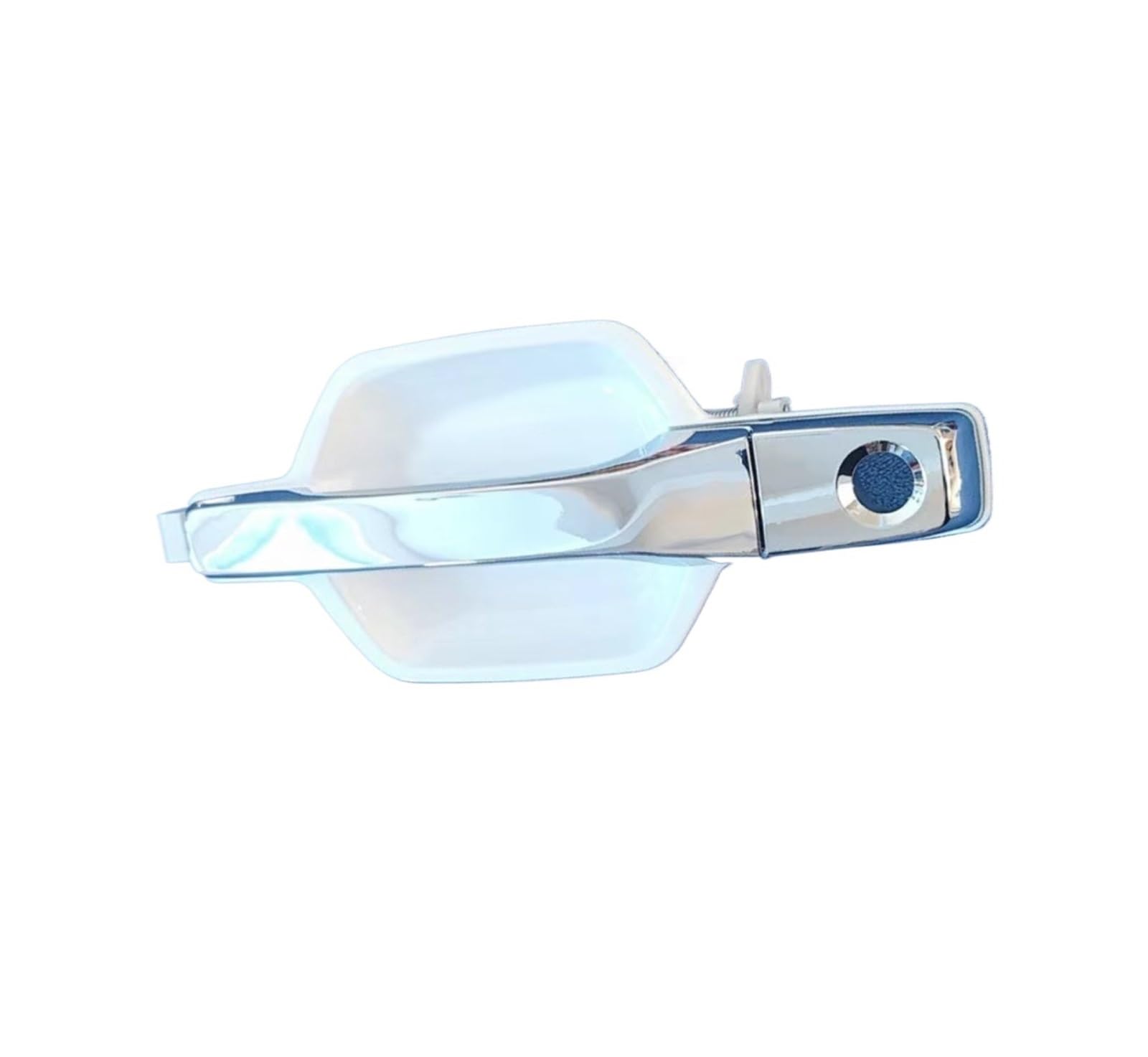 Cqrbne One Color For Mitsubishi For Pajero For Montero 2000-2006 V93 V97 Plastic Chrome White Front Left Or Right Exterior Door Handle Car Exterior Door Handle(Front Left)