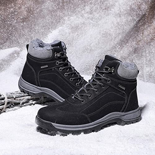 Winterschoenen voor heren, warm, waterdicht, outdoor, trekking, wandelschoenen, veters, antislip, outdoor winterlaarzen - Image 6