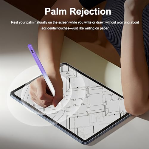 Image of Stylus Pen for ipad, Active Pencil with Quick Charge, Palm Rejection Tilt Sensor, Magnetic Pen Compatible with 2018-2022 iPad Pro 11 inch /12.9 inch /10 /9 /8 /7 /6,iPad mini 5 /6,iPad Air3 /4 /5