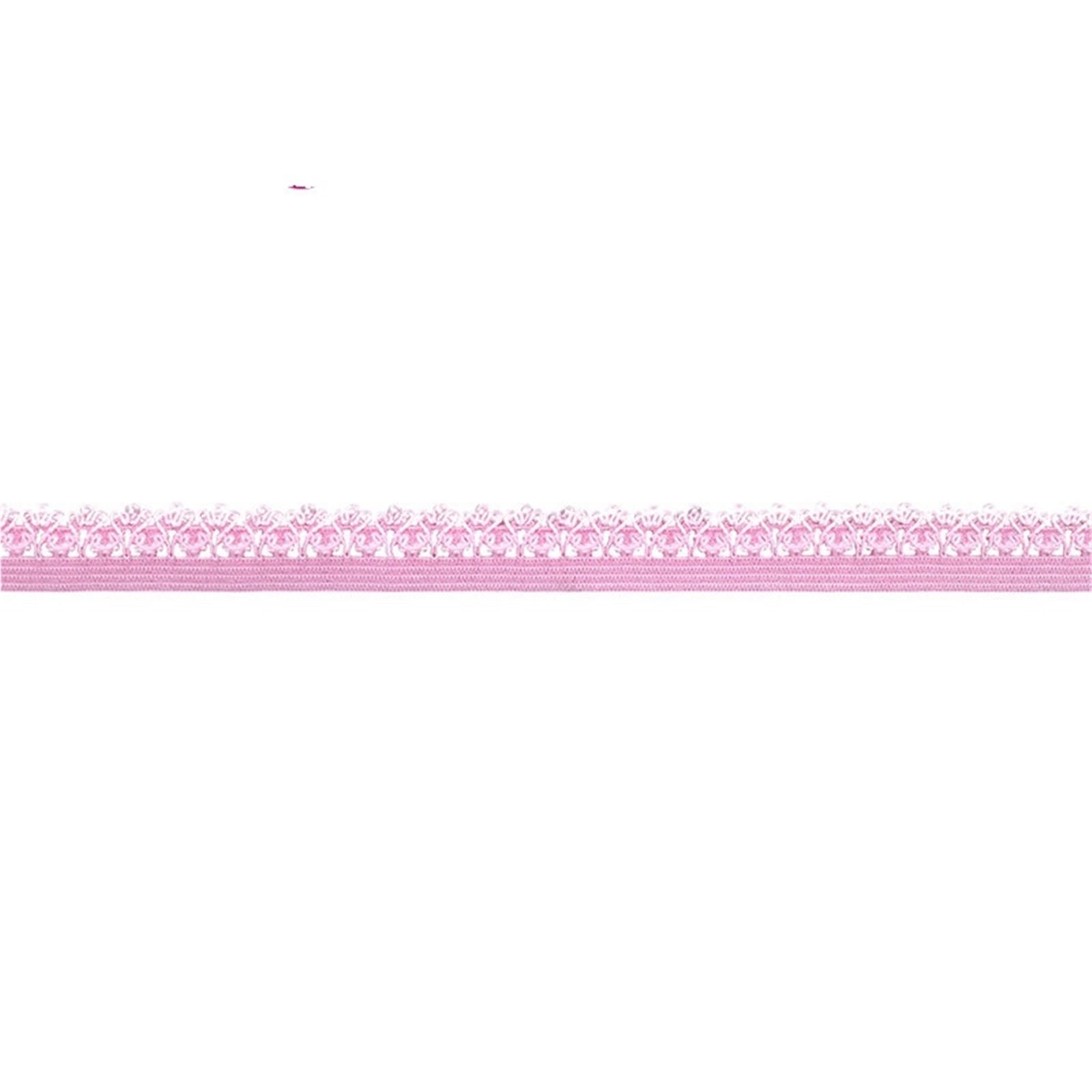 50 100 Yard By Roll 1/2 "13mm Picot Bordo Lace Trim Corona Elastica Frilly Spandex Fascia Fascia Lingerie Mestiere di Cucito(White,100 Yards)