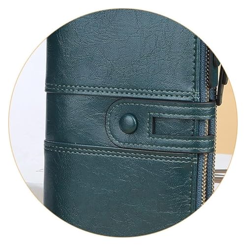 Card Bag,wallet, Card Bag,Fashion Women Wallets Long Leather Card Holder Female Clutch Purse Snap Zipper Wallet for Women(Blue)4