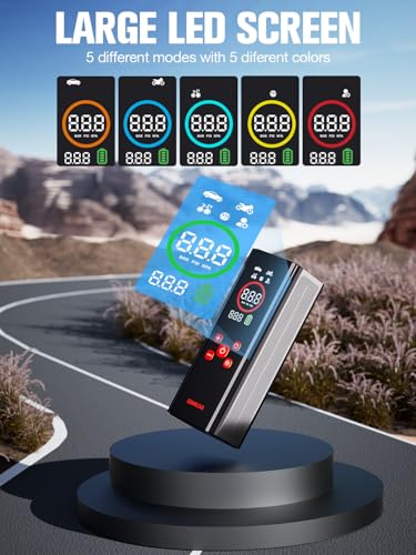 Image of GOOLOO AP150 PRO Tire Inflator Portable Air Compressor,Color LED Screen | 150PSI Air Pump with Digital Pressure Gauge, LED Light and Auto Shut-Off Function for Car, Motorcycle, Bicycle, Ball